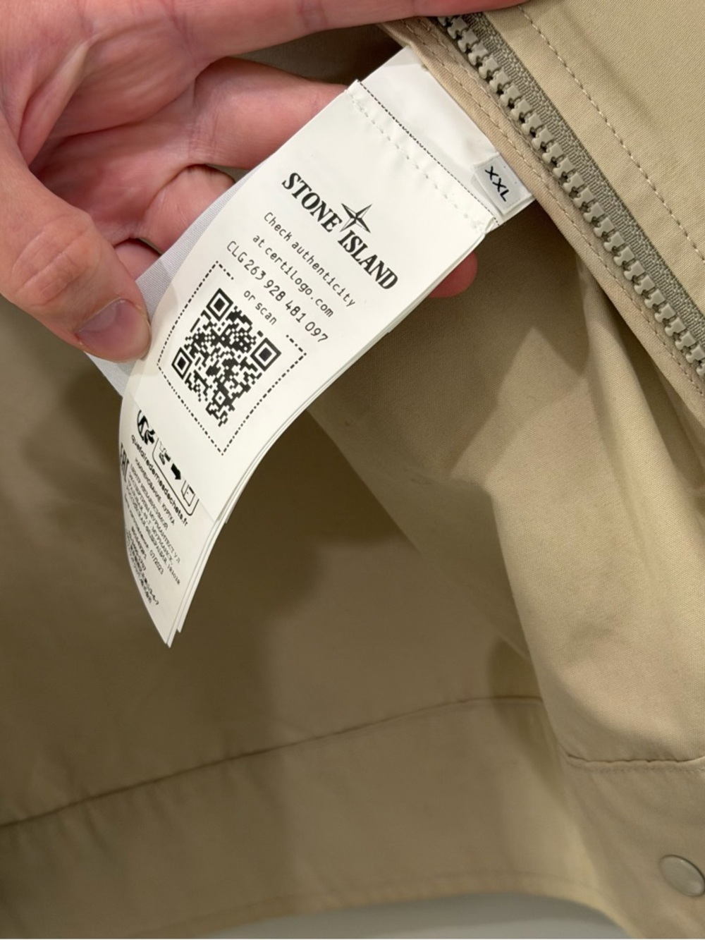 NEW Stone Island Sand Zip Shirt Jacket with Sleeve Badge - Picture 9 of 12
